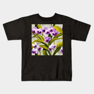 Orchid mural Art Kids T-Shirt